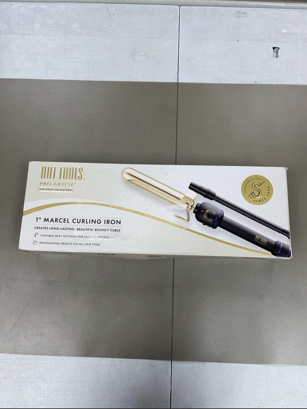 Hot Tools Professional 1" Gold Marcel Hair Curling Iron # 1108 Salon Beauty Pro